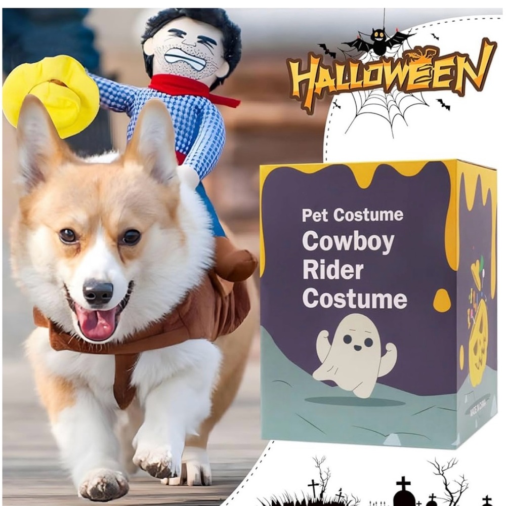 Knight Style with Doll and Hat for Halloween Day Pet
Costume (M)